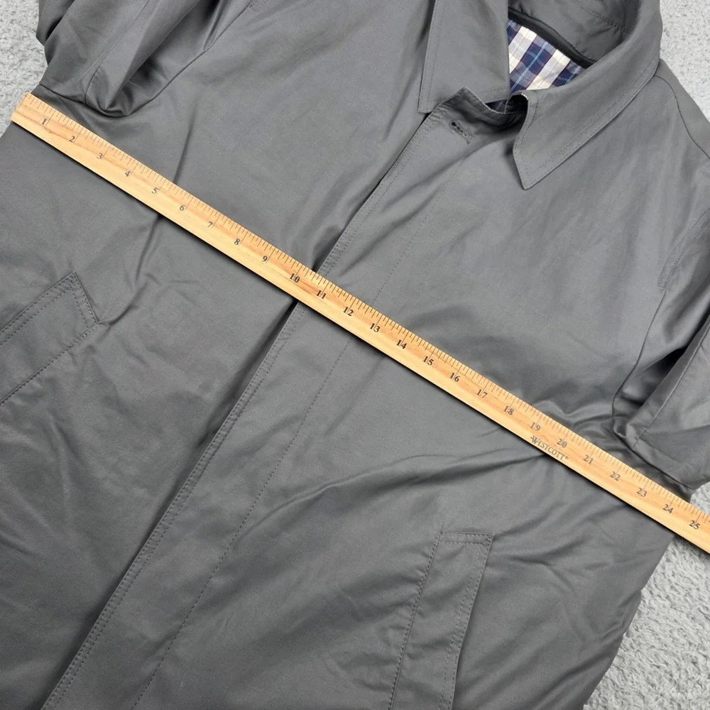 Frank Stella New York classic 3/4 Rain Coat Men 56/46 Zipout Liner Made in Italy